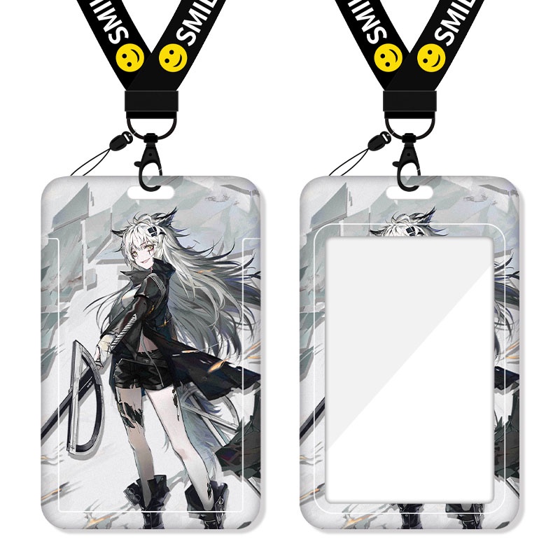 Arknights Card Sleeve New Name Tag Meal Card Student Game Bus Card Lanyard ID Sleeve Transparent Protective Shell Tomorrow's Ark Collection Custom Cute Anime Cartoon Skadi Personality Cool