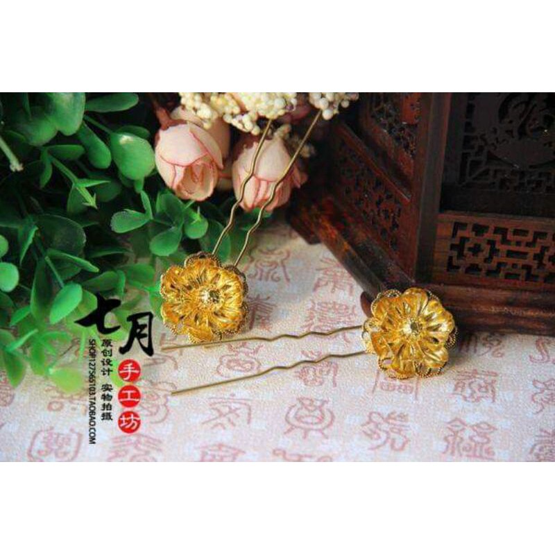 Trâm đôi nhỏ cổ trang