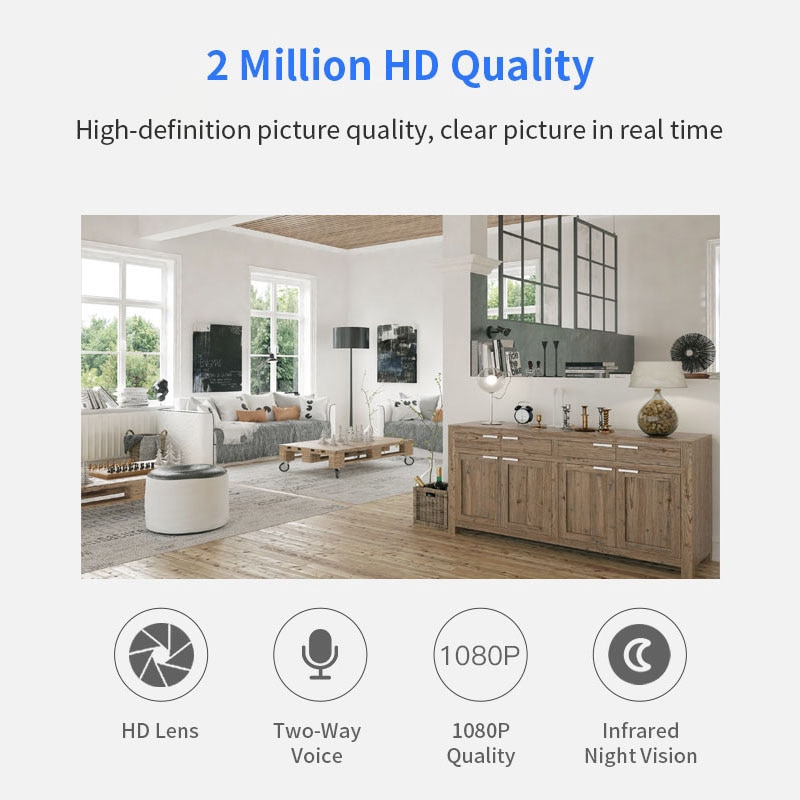 Camera giám sát CCTV PTZ IP EVKVO Xiaomi Xiaovv 3MP HD xoay Ai nhân tạo với đèn hồng ngoại ban đêm theo dõi em bé/nhà ở