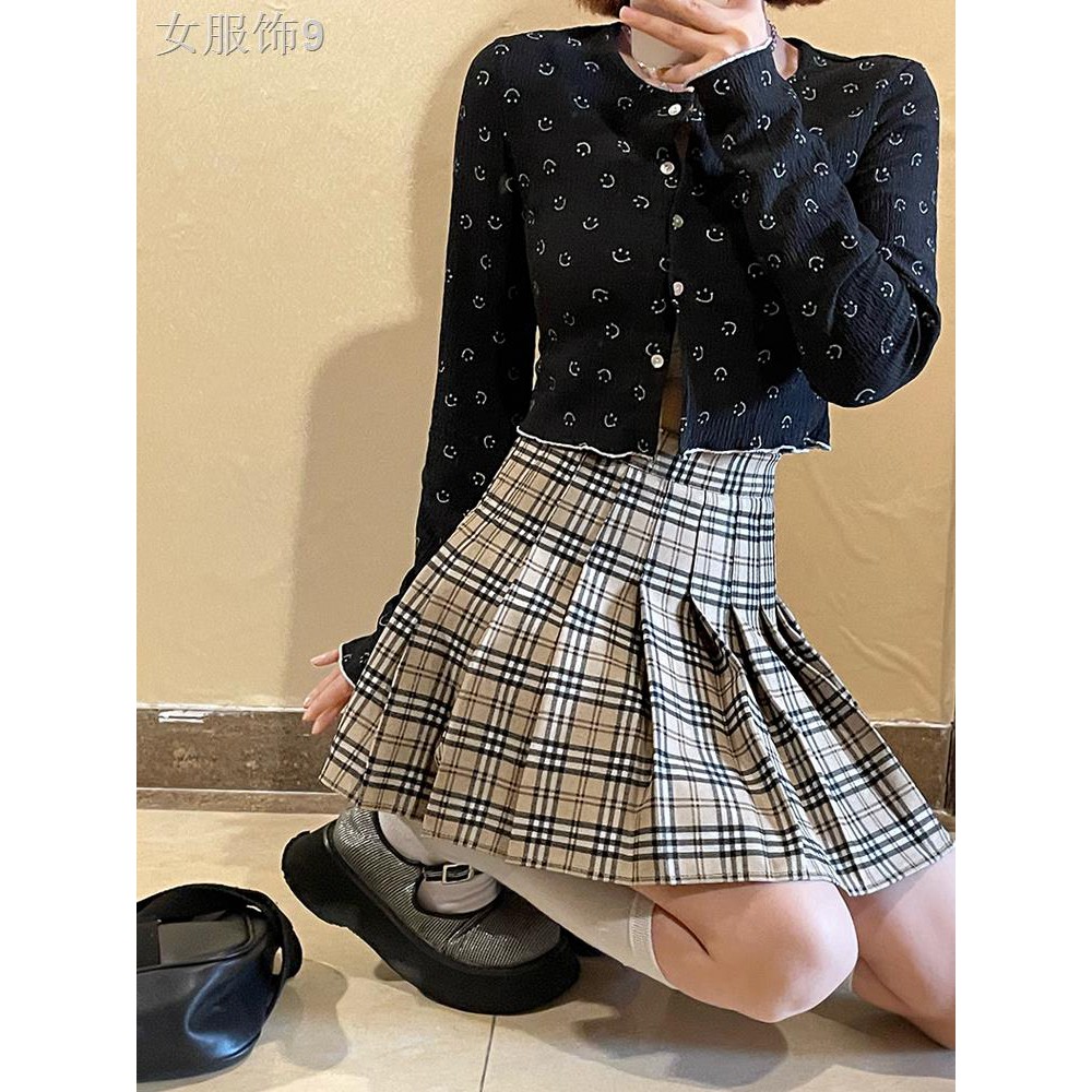 Váy nửa dài nữ xếp ly mùa xuân và hè eo cao một đường phồng trong siêu ngắnQ.A.Z.X.S.W.E.F.V.B.G.T.Y.H.N.M.J.U.I.