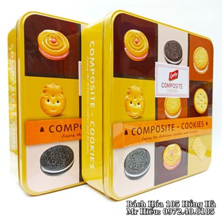[Mã GROSALE2703 giảm 8% đơn 250K] [T10/2021] Bánh Lucky hộp sắt 410g, kt 27x27x8cm
