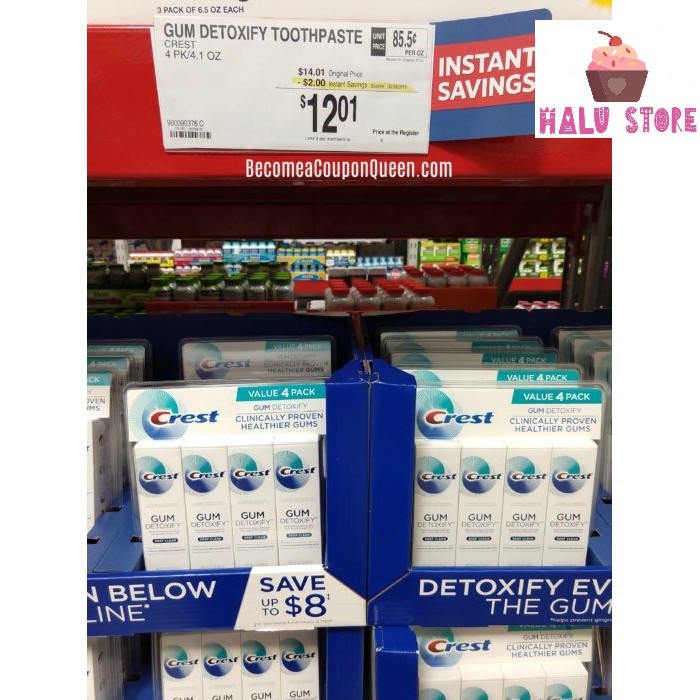 [HOT] KEM ĐÁNH RĂNG CREST PRO-HEALTH GUM DETOXIFY 116G (HÀNG COSTCO USA) - Mỹ