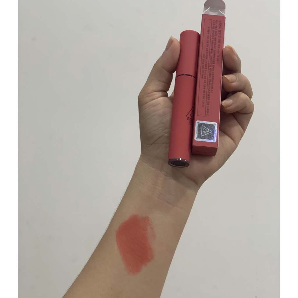 Son Kem 3CE Velvet Lip Tint màu save me cam san hô enjoy love