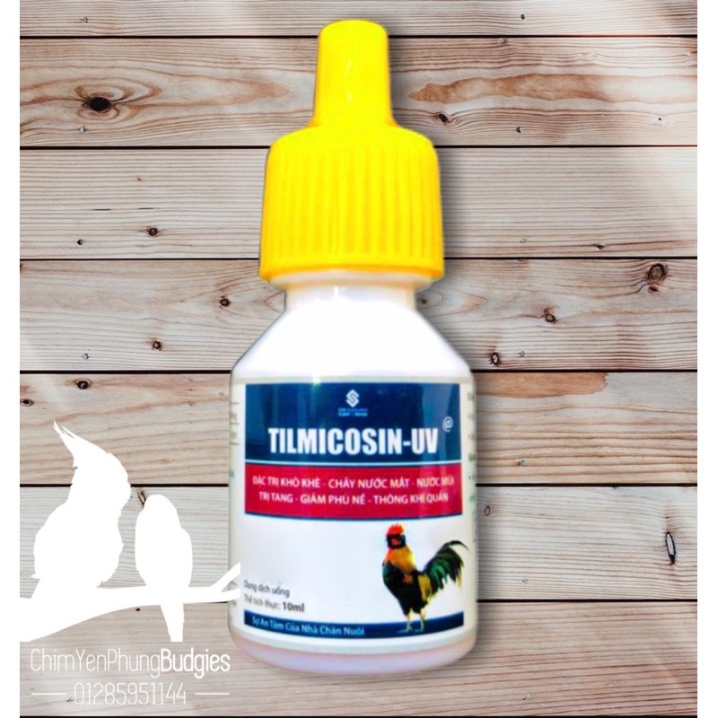 1 lọ Tilmicosin uv cho Chim Cảnh, Gà Kiểng.