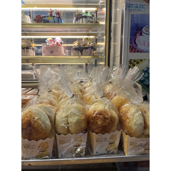 10 Túi đựng bánh Cookie kèm đế và dây kẽm