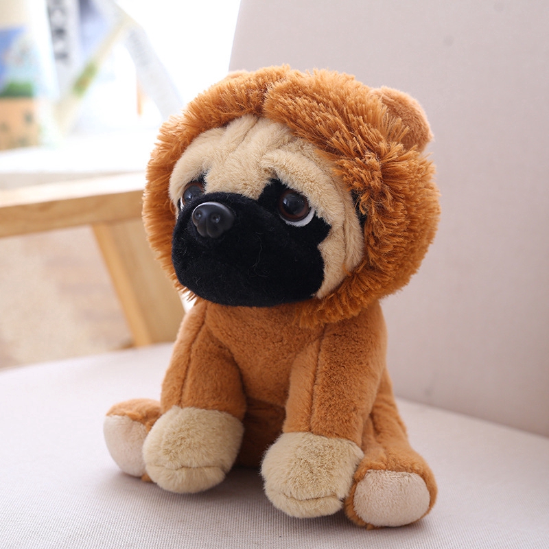 Thú nhồi bông đồ chơi hình chó pug mềm mại đáng yêu 20cm