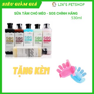[🛵FREESHIP + HOÀN XU☀️ ]Sữa Tắm SOS Chó Mèo Khử Mùi Hôi Dưỡng Lông Mượt Tránh Rụng Lông