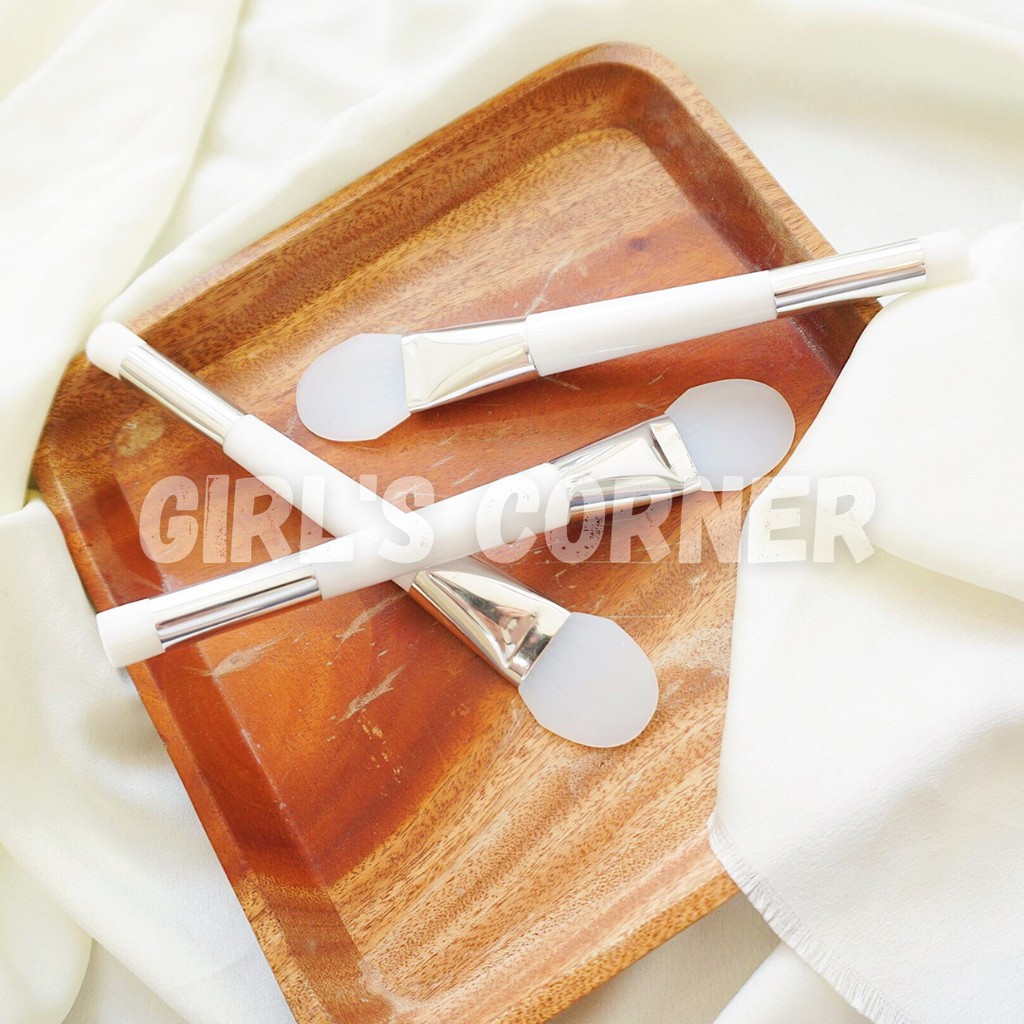 Cọ đắp mặt nạ silicon (2 đầu) - Màu ngẫu nhiên