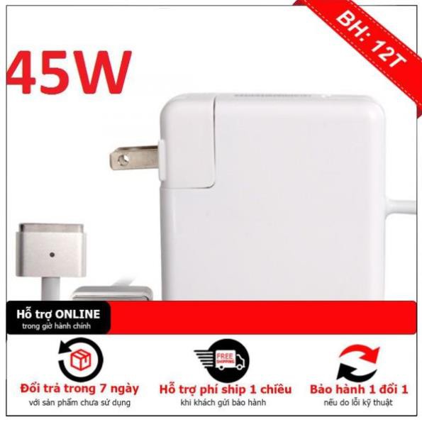 [BH12TH] [CHÍNH HÃNG] Sạc Macbook 45W 60W 85W MagSafe 2 Đời Máy 2012 Đến 2018 A1184 A1330 A1398