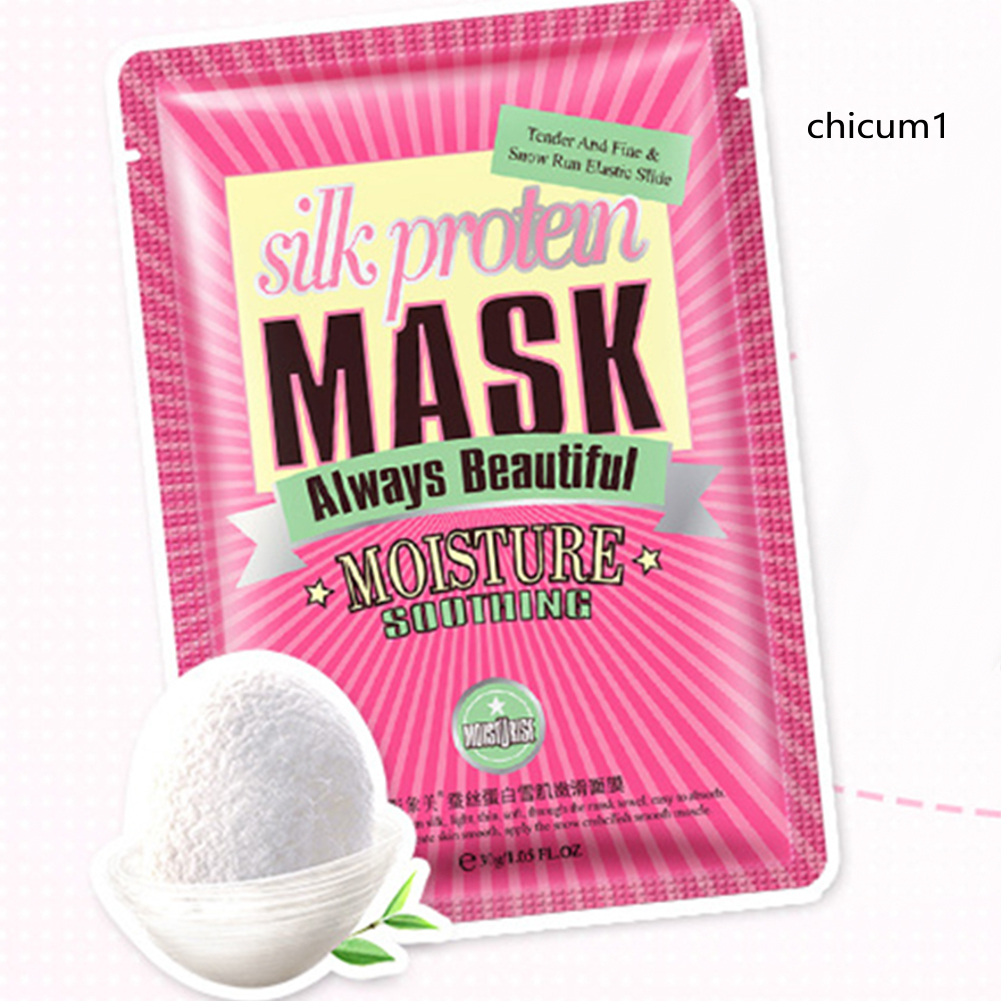 Mặt Nạ Lụa Protein Hyaluronic Acid Dưỡng Ẩm Hỗ Trợ Giảm Mụn Chăm Sóc Da 30g