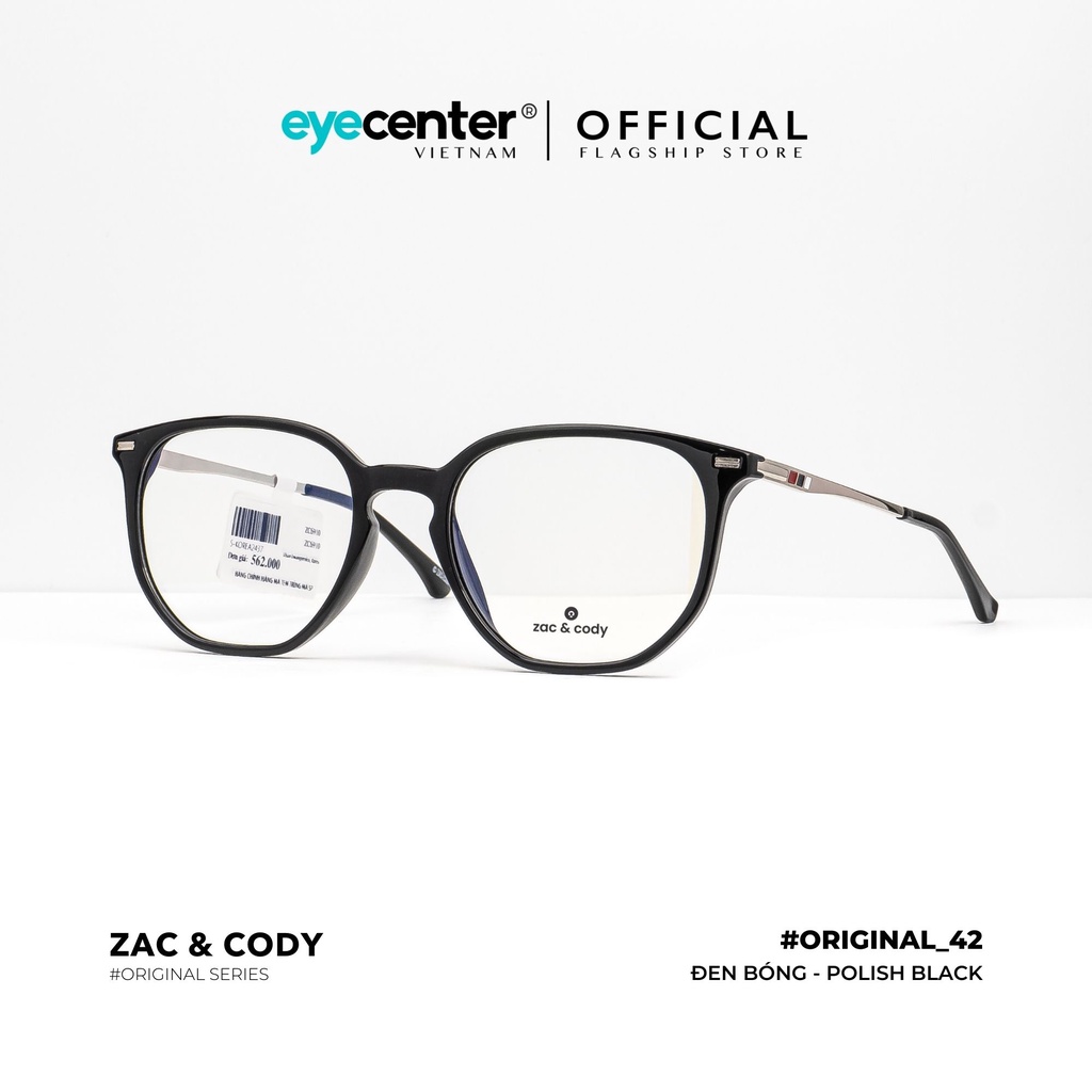Gọng kính cận nam nữ B42-S chính hãng ZAC & CODY kim loại chống gỉ cao cấp nhập khẩu by Eye Center Vietnam