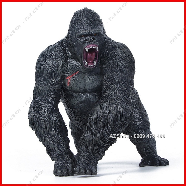 Mô Hình Khỉ Đột Gorilla - King Kong Uy Quyền - Cao 14cm - 4696.8