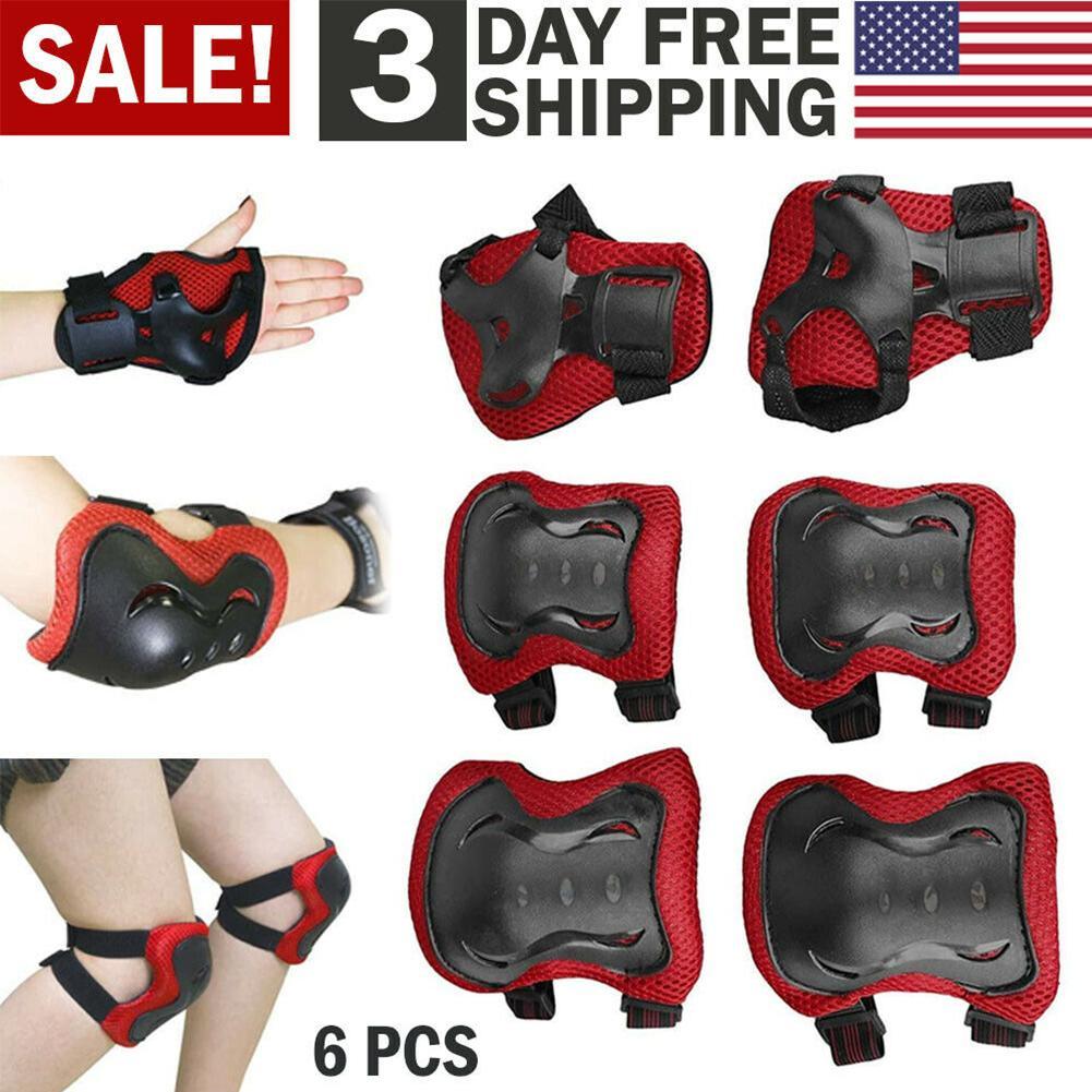 Set 6 Miếng Đệm Bảo Vệ Cổ Tay Và Đầu Gối Cho Bé Khi Chơi Thể Thao