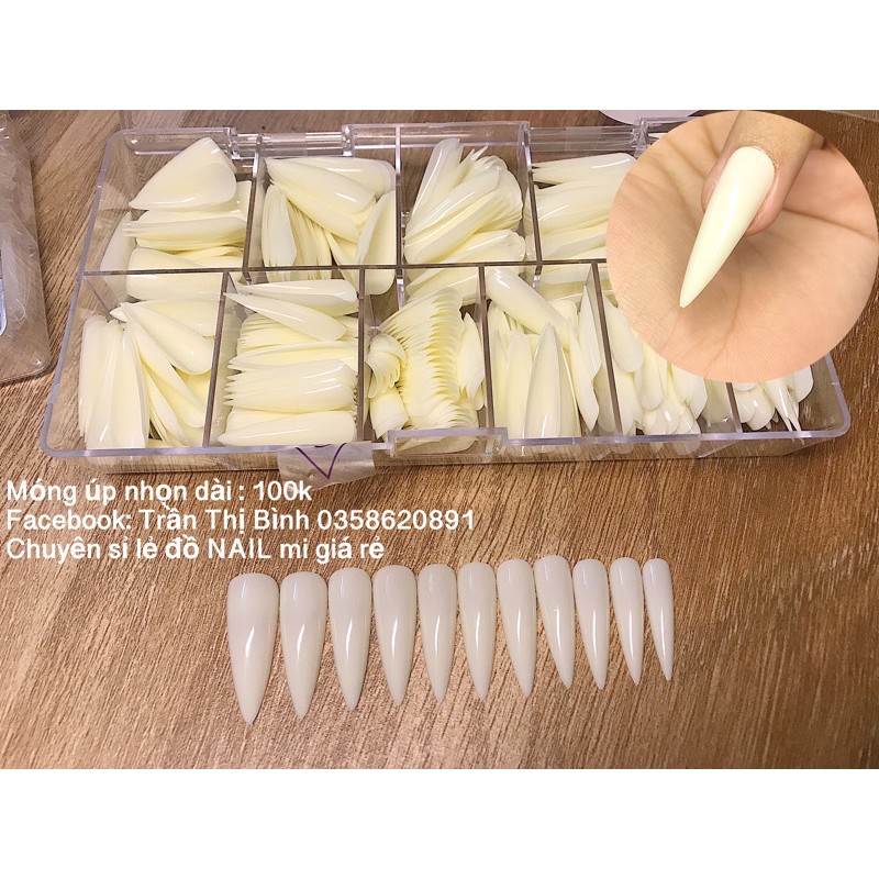 Móng úp phom nhọn dài