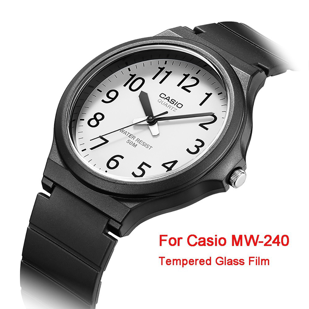 CLEAR Kính Cường Lực Bảo Vệ Màn Hình Cho Đồng Hồ Casio Mw-240 2.5d 9h Kèm Phụ Kiện