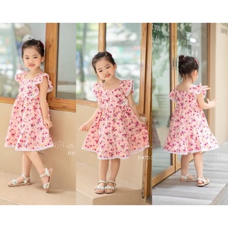 Đầm hoa hồng nhí bé gái dễ thương mùa hè