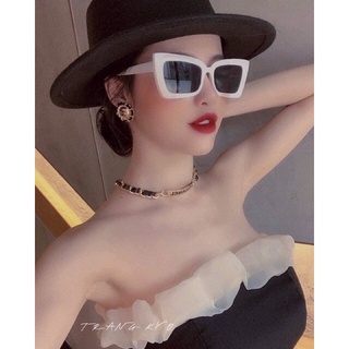 Gọng kính trắng vuông