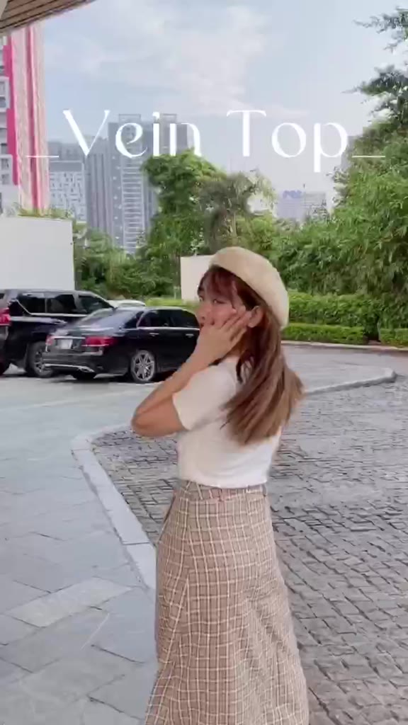 Áo thun gân nữ Nhiên vintage phông thoáng mát mùa hè AT97. | BigBuy360 - bigbuy360.vn