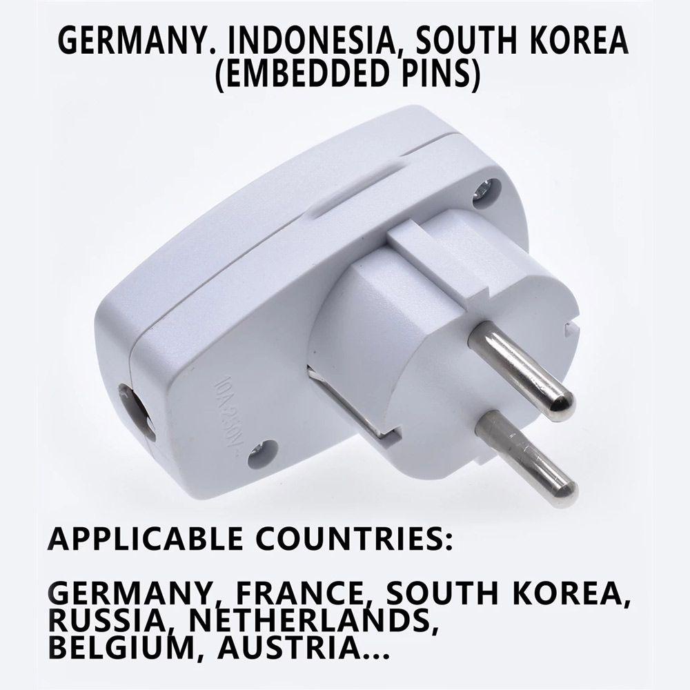 Phích Cắm Điện EU 2 Chấu An Toàn Tiện Dụng