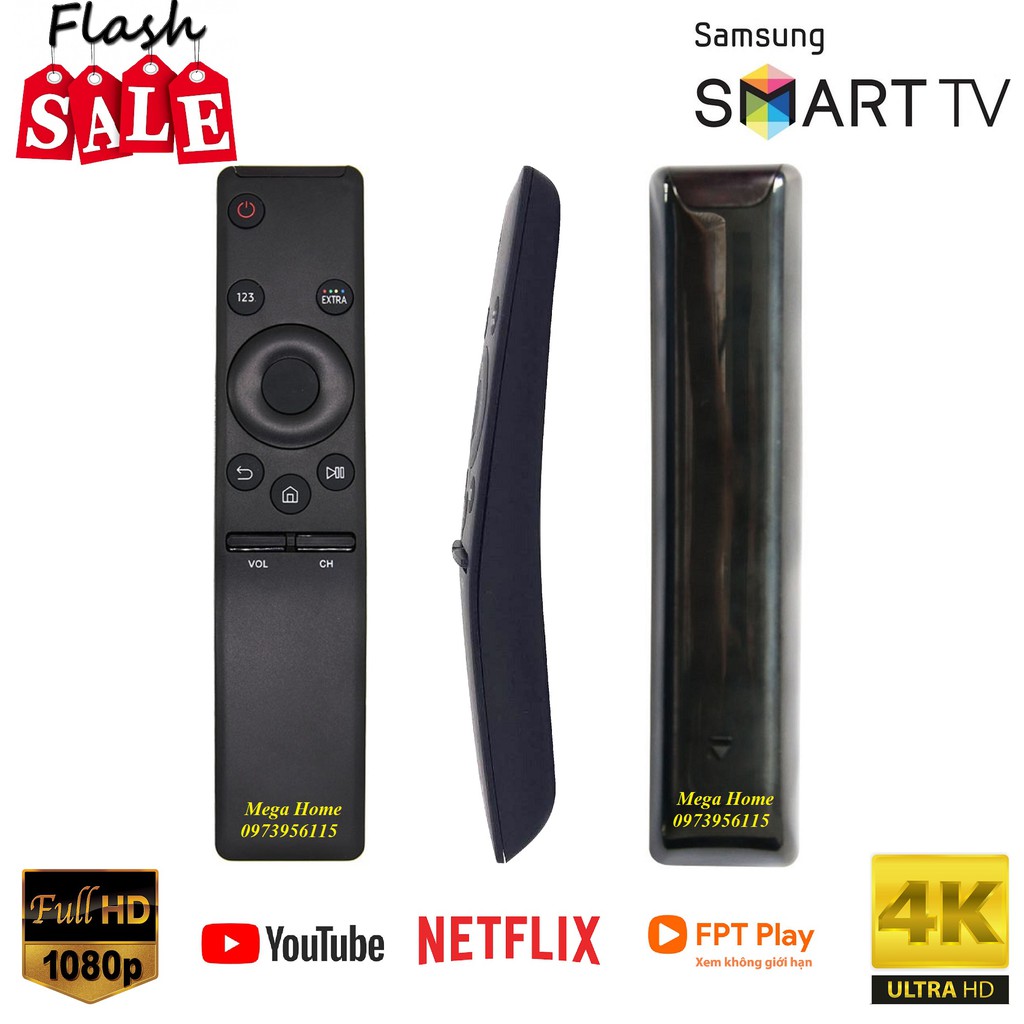 REMOTE, ĐIỀU KHIỂN TIVI SAMSUNG 4K SMART CONG (HÀNG LOẠI 1 - KHÔNG VOICE - 7 NGÀY ĐỔI TRẢ)