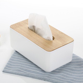 Tray Creative Multi-purpose Solid Wood Tissue Box Storage Box Home Garden Storage Organization