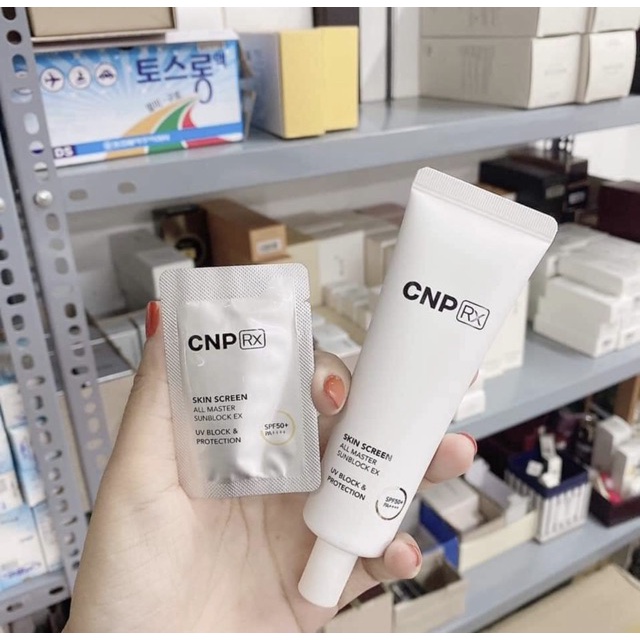 Gói Siêu Chống Nắng Vật Lý CNP Rx Skin Screen 1ml Spf50+/PA++++ Chống Nắng Dưỡng Trắng Nâng Tone Nhẹ