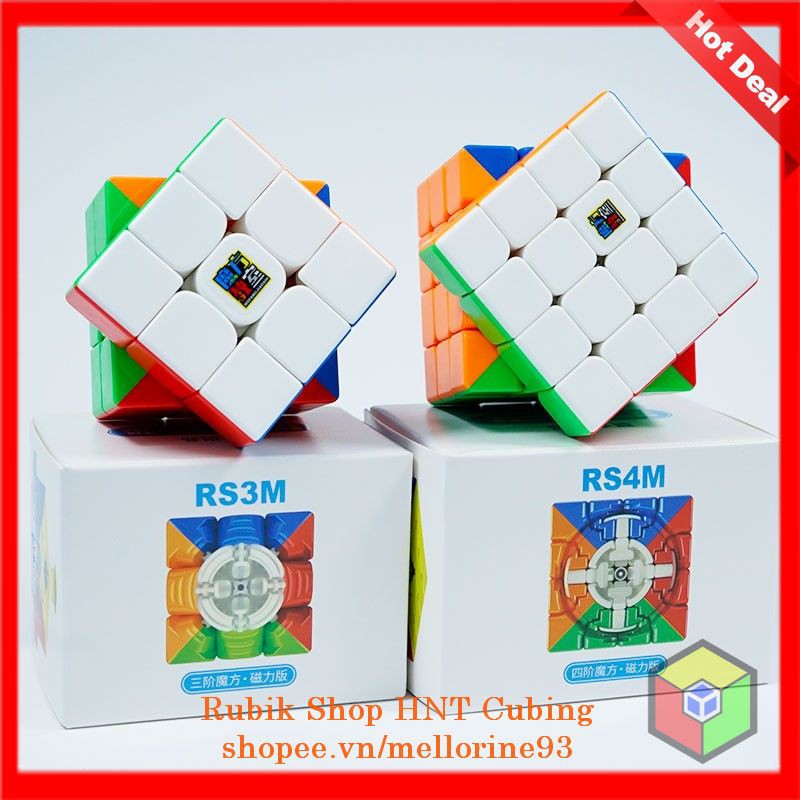 Rubik 2x2x2 MoYu RS2M Đồ Chơi Khối Lập Phương Rubic 2 Tầng MoYu RS2 M 2020 (Có Sẵn Nam Châm)