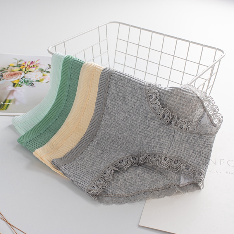 (MỚI) Quần lót Cotton phối ren kháng khuẩn cho nữ | BigBuy360 - bigbuy360.vn