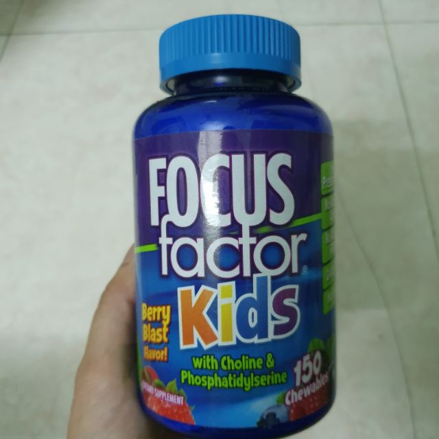 Kẹo bổ não cho bé Focus Factor Kids 150 viên (date 31.01.23)