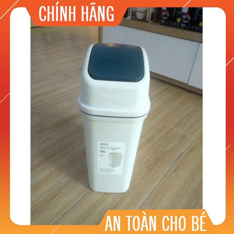 Thùng rác nắp lật Inochi 10L (tiêu chuẩn Nhật Bản)