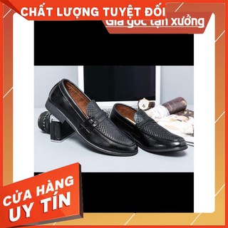 GIÀY LƯỜI NAM- GIÀY LƯỜI DA CÔNG SỞ- DA BÒ THẬT