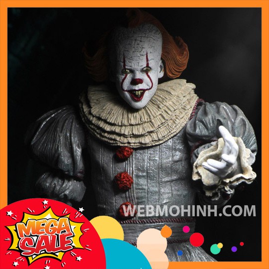 GIÁ HỦY DIỆT Mô Hình Chú Hề Ma Quái Pennywise 2 Có Khớp Cử Động Neca