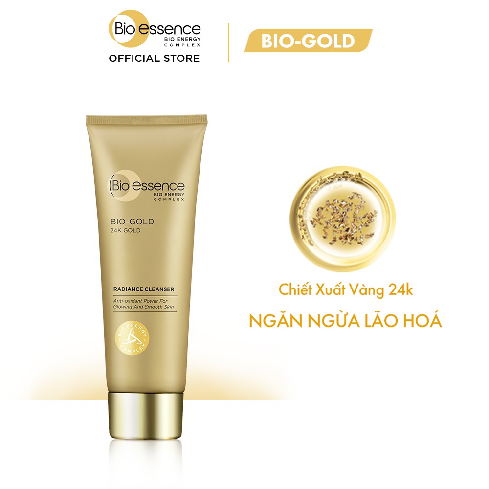 Sữa rửa mặt ngừa lão hóa Bi-Essence BioGold BioEssence Gold Cleanser chiết xuất vàng 24k 100g