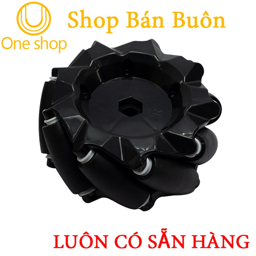[Rẻ vô địch] Bánh Xe Mecanum Omni Xe Thông Minh, Bánh xe Đa Hướng 97mm