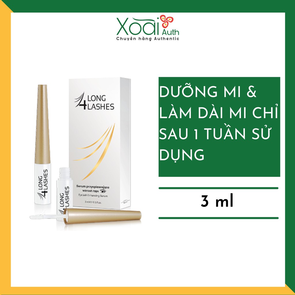 Dưỡng Mi 4 LONG LASHES - Đẹp Tự Nhiên Không Kích Ứng