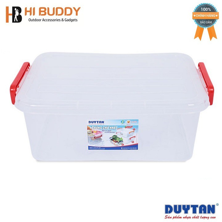 Bộ 3 Thùng nhựa chữ nhật Duy Tân 10L + 15L + 30L Trong suốt Giá Siêu Tiết Kiệm