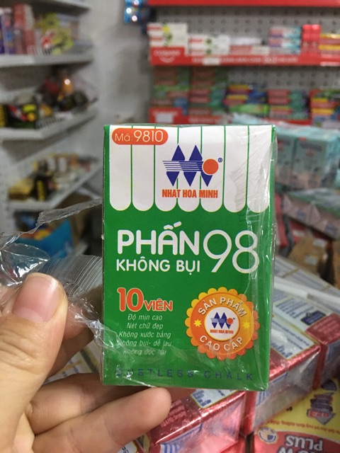 PHẤN KHÔNG BỤI NHẬT HOA MINH 10 viên