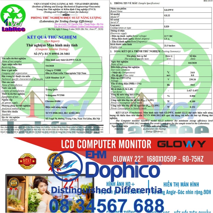 Màn hình LED Full HD 1920 x 1080P – Chính hãng Gloway – Bảo hành 24 tháng – Full size 17” | 19” | 20” | 22” | 24” | 27” | BigBuy360 - bigbuy360.vn