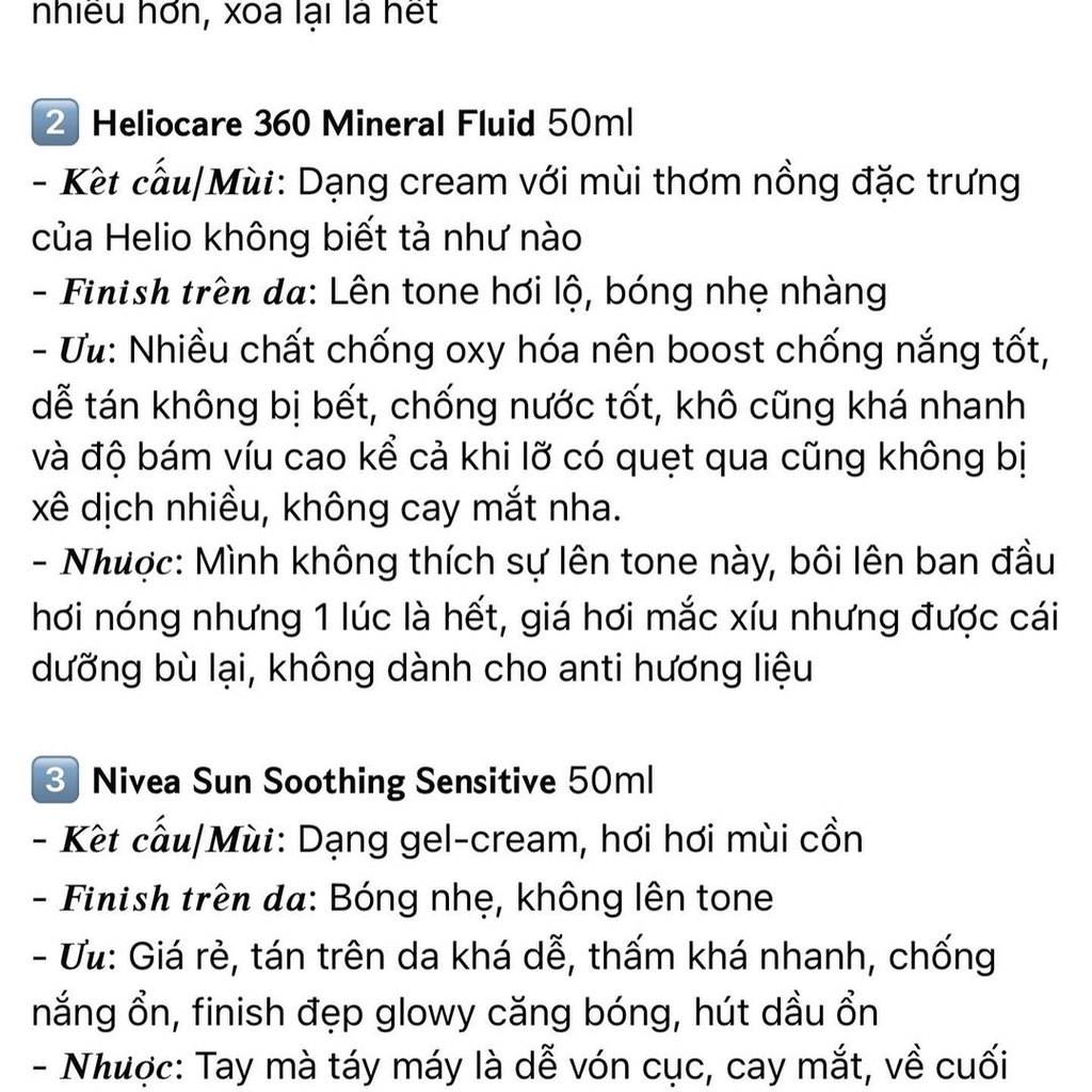 Kem chống nắng Heliocare 360 ​Mineral Fluid SPF 50+ 50ml (Full)