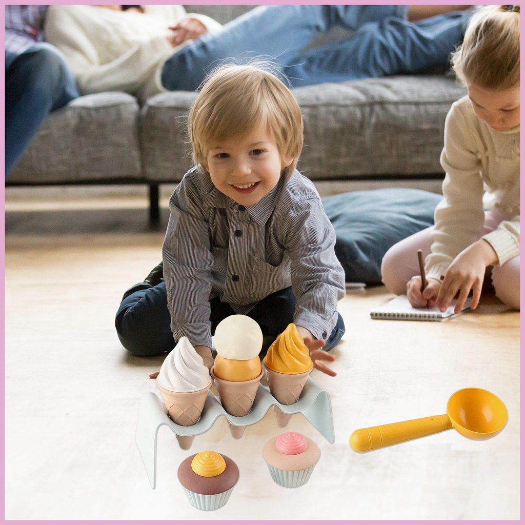 Đồ Chơi Mô Hình Cây Kem Ốc Quế Vui Nhộn Cho Bé