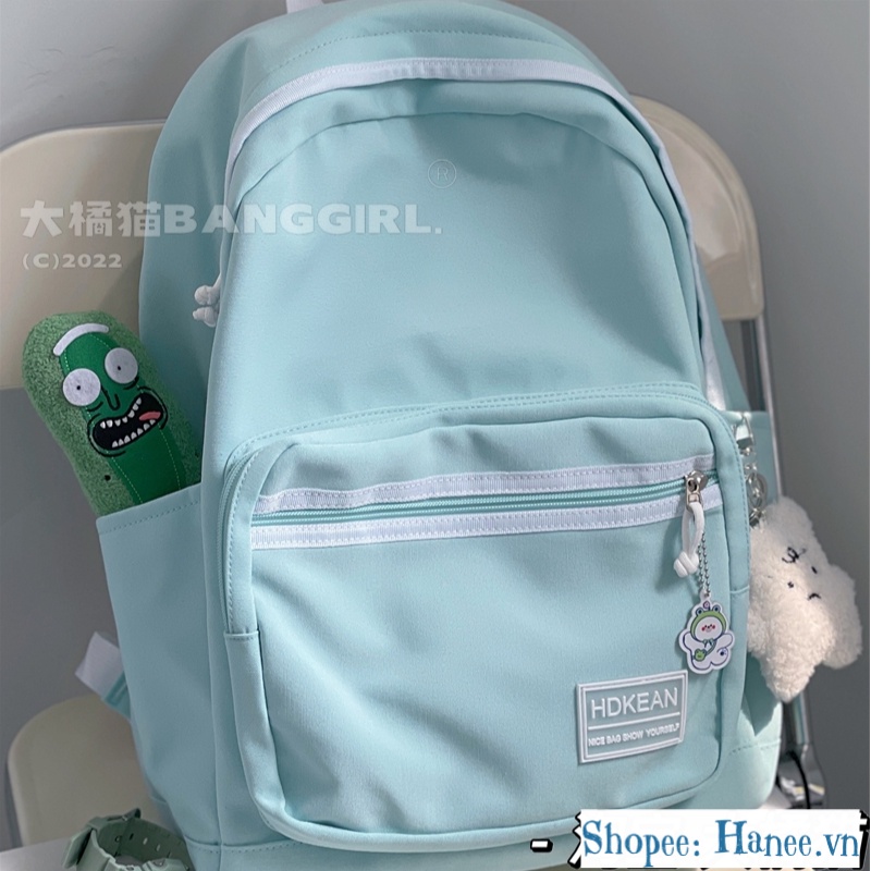 Balo Đi Học Nữ Basic Ulzzang Màu Pastel B09