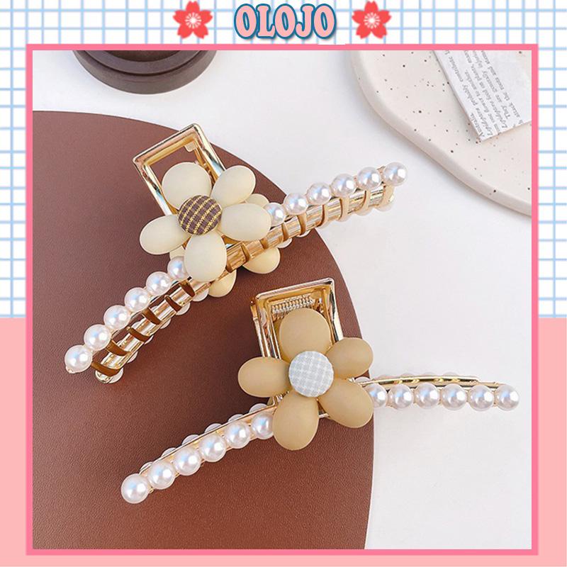 Kẹp Tóc Kim Loại Siêu Lớn Hình Hoa/Cá Mập Dễ Thương Cho Nữ