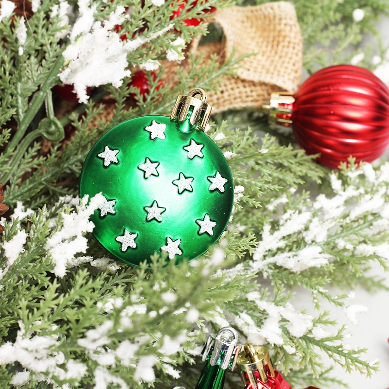 Bộ 58 Trái Châu Trang Trí Cây Thông Noel