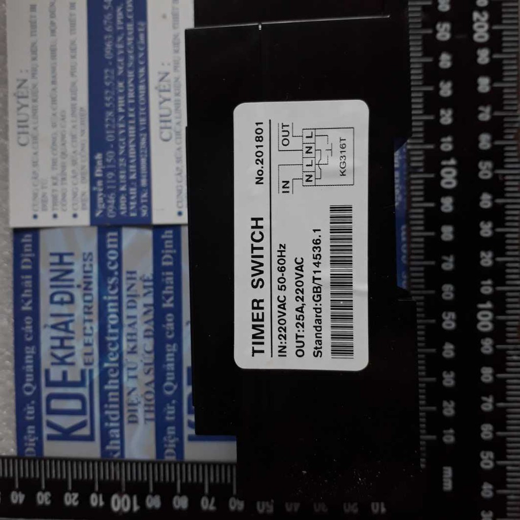 THIẾT BỊ HẸN GIỜ SỐ KG316T MÀU ĐEN, RẤT NHIỀU CHẾ ĐỘ KDE3622