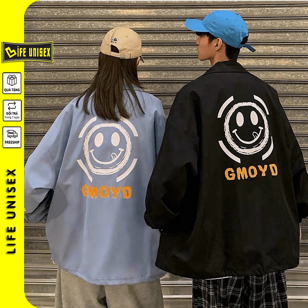 Áo khoác dù sơ mi GMOYD nam nữ form rộng Unisex Chống Nắng Siêu Hot ulzzang Jacket Bomber - LIFE UNISEX