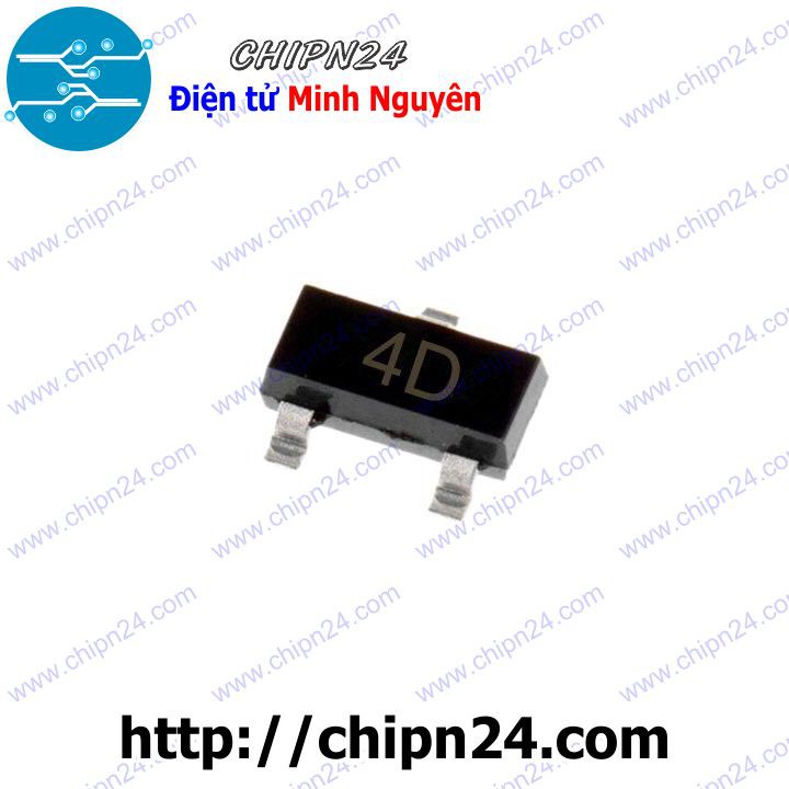 [10 CON] Transistor Dán A94 (4D) SOT-23 PNP 300mA 400V (SMD Dán) (KSP94 MMBTA94)