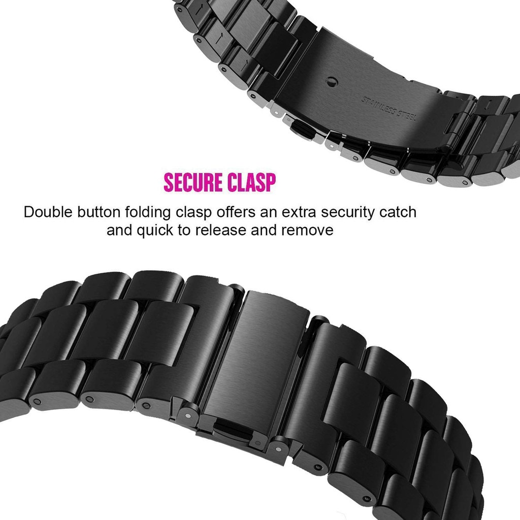 Dây đeo đồng hồ inox 20mm cho Samsung Galaxy Watch 42mm/ Gear S2 Classic/ Galaxy Watch Active/ Active 2