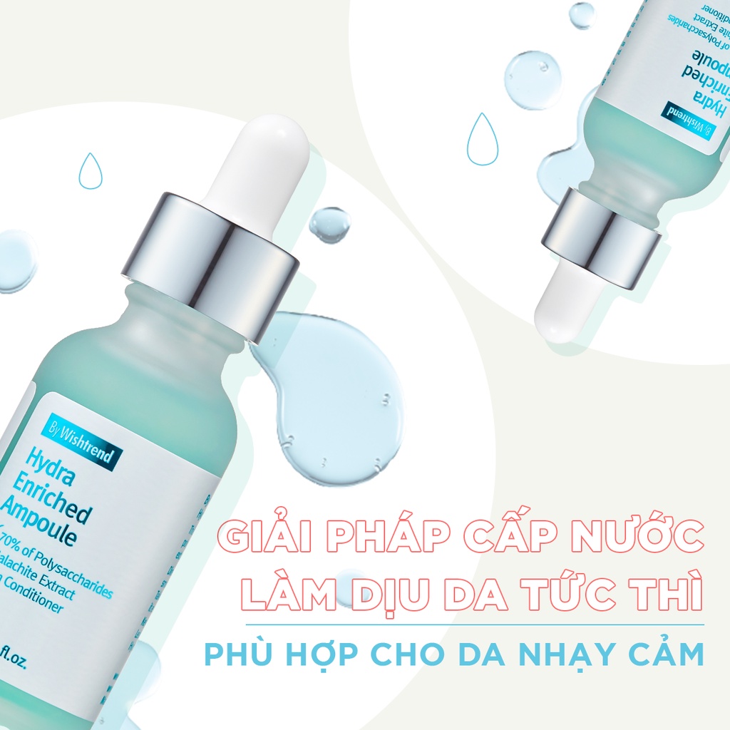 (Date 2025) Combo 2 By Wishtrend tinh chất Hydra Enriched Ampoule 30ml