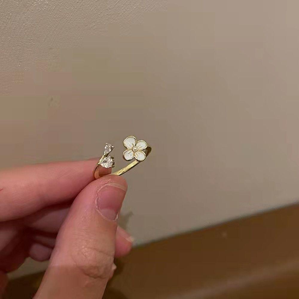 Nhẫn Hở Đính Đá Zircon Ngọt Ngào Thanh Lịch Cho Nữ