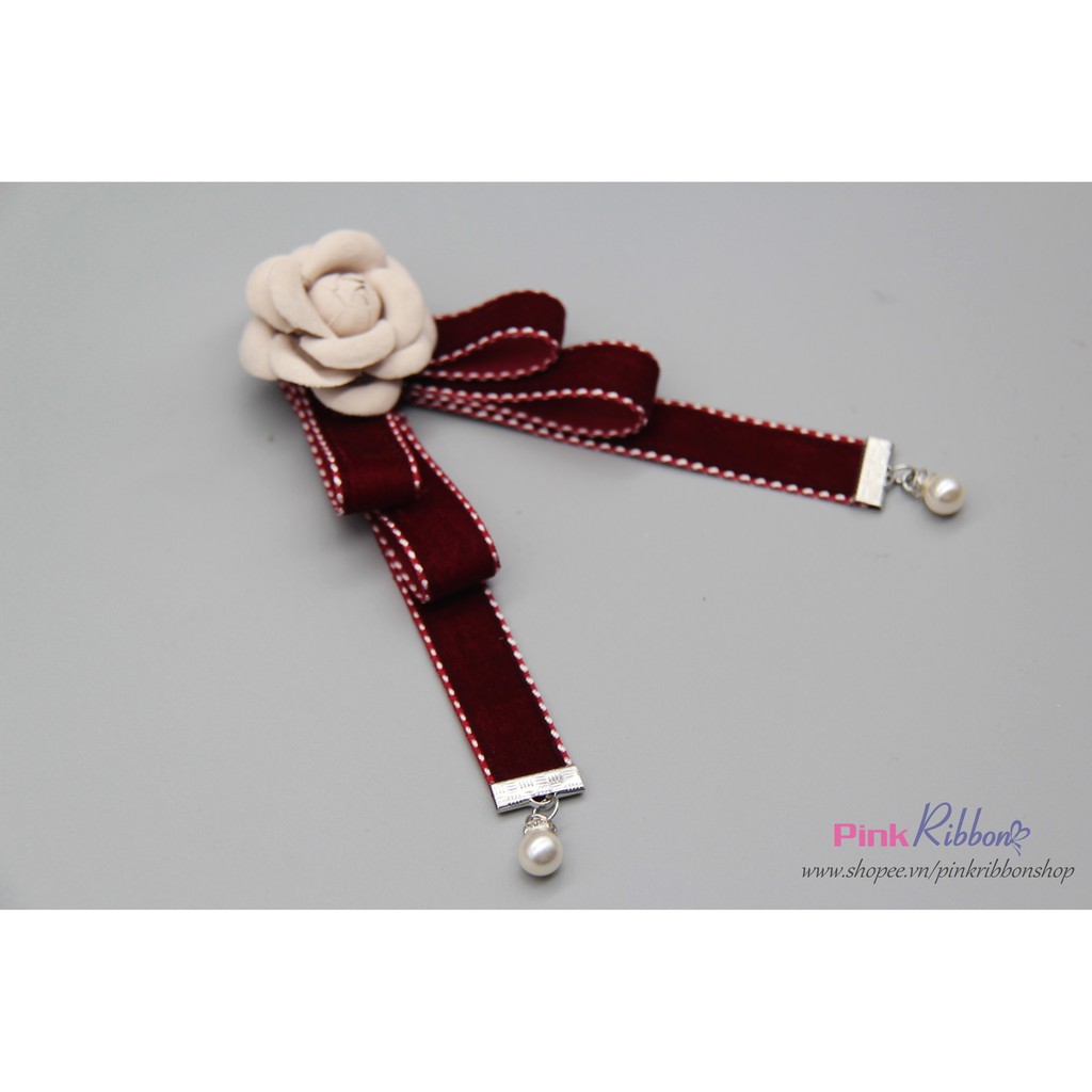 SET 20C - Nẹp / Kẹp có răng làm vòng cổ choker, nẹp ruy băng các cỡ. Loại Vân Sọc